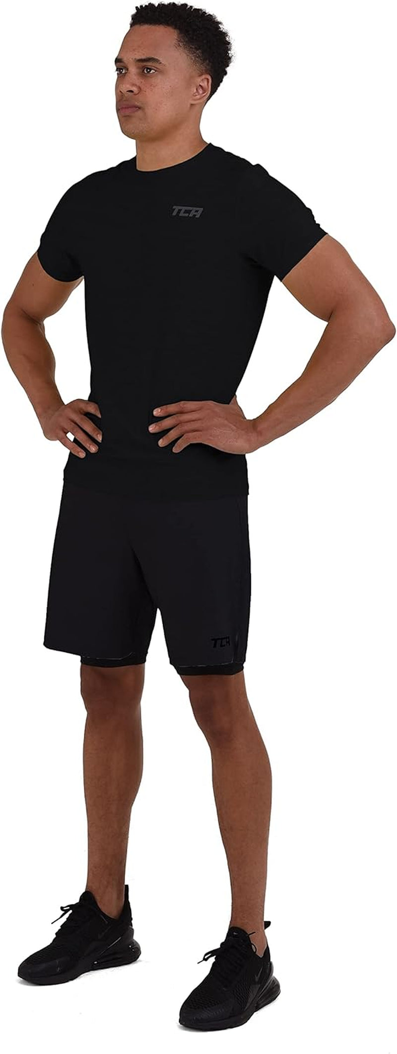 Men'S Ultra 2 in 1 Running Shorts with Inner Compression Short and Zip Pocket
